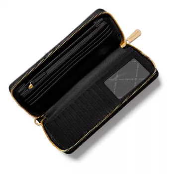 Michael Kors bolso de muñeca de piel Saffiano Jet Set Travel mujer, negro
