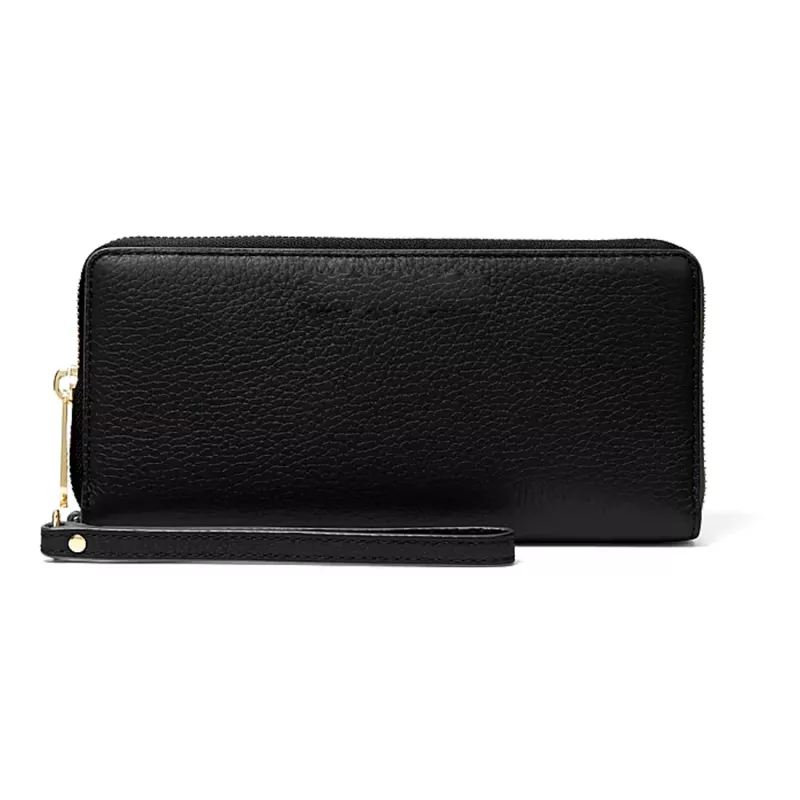 Michael Kors bolso de muñeca de piel Saffiano Jet Set Travel mujer, negro