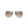 Michael Kors Gafas de sol cuadradas extragrandes para mujer MK1135B10143D - Lente gris degradado, montura de acetato negra