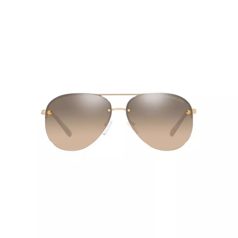 Michael Kors Gafas de sol cuadradas extragrandes para mujer MK1135B10143D - Lente gris degradado, montura de acetato negra