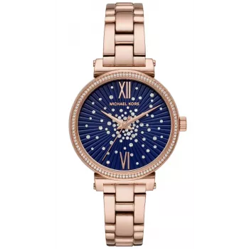 Michael Kors Reloj de mujer Pyper oro rosa acero inoxidable MK3971 35mm