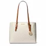 Michael Kors Set de Bolsos de Piel Saffiano para Mujer – Tote y Pouch (Vanilla) – Modelo 35F3GCFT9TVAN
