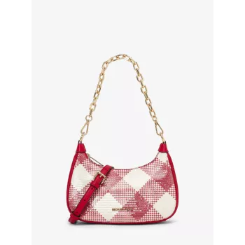 Michael Kors Bolso bandolera de mujer Signature 35T4G4CU6IBRI marrón Acorn lona recubierta