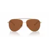 Michael Kors Gafas de sol de mujer MK1146-101473 Montura de acetato carey oscuro Lentes degradadas marrones 53/13/140 mm