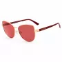 Michael Kors Gafas de sol para mujer MK1162OXBLOOD Mariposa Montura metálica Lente degradada gris 58mm