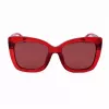 Michael Kors Gafas de sol de mujer MK2267UCHERRY - Montura de acetato Cherry, lentes grises degradadas, 56 mm