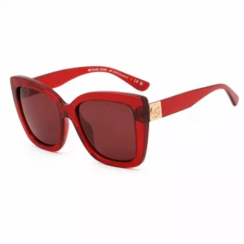 Michael Kors Gafas de sol de mujer MK2267UCHERRY - Montura de acetato Cherry, lentes grises degradadas, 56 mm