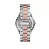 Michael Kors MK3204B Reloj de cuarzo para mujer, 34 mm, esfera plateada/blanca