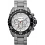 Michael Kors MK8230 Reloj de cuarzo para hombre, 47 mm, plata/negro