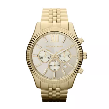 Michael Kors MK8281 reloj de cuarzo hombre, 45 mm, oro