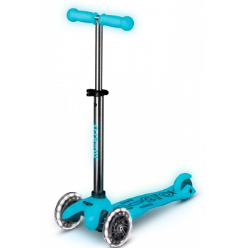 Micro Mini Deluxe Glow LED patinete Icy Lime