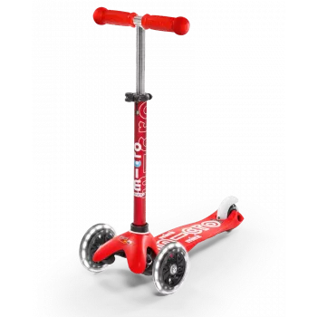 Micro Mini Deluxe LED - Luminous Wheels - ECO patinete de 3 ruedas Mint