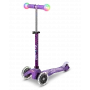Patinete de 3 ruedas Micro Mini Deluxe LED Magic Aqua