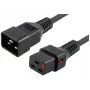 MICROCONNECT cable de alimentación con bloqueo C20 a C19, 2,5m, 16A, negro