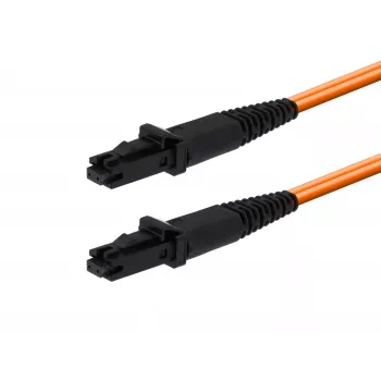 MICROCONNECT Cable de fibra óptica MTRJ/UPC a MTRJ/UPC 0,5m OM1 dúplex, naranja