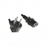 MicroConnect PE010418ISRAEL Cable de alimentación tipo H a C13 1,8 m negro