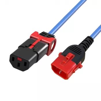 MICROCONNECT Cable de alimentación C13 IEC Lock+ - C14 1,5m negro