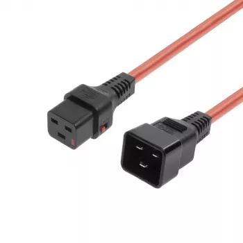 MicroConnect Cable de alimentación C19 IEC Lock - C20 (MC-C19C20LOCK-1M-R)