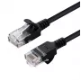 MICROCONNECT U/UTP CAT6 0,3m negro Cable de red Ethernet Slim