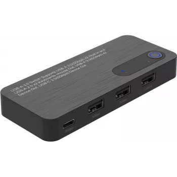 MicroConnect USB 3.0 Conmutador compartido de teclado y ratón 2x5 (MC-USBKM0205)