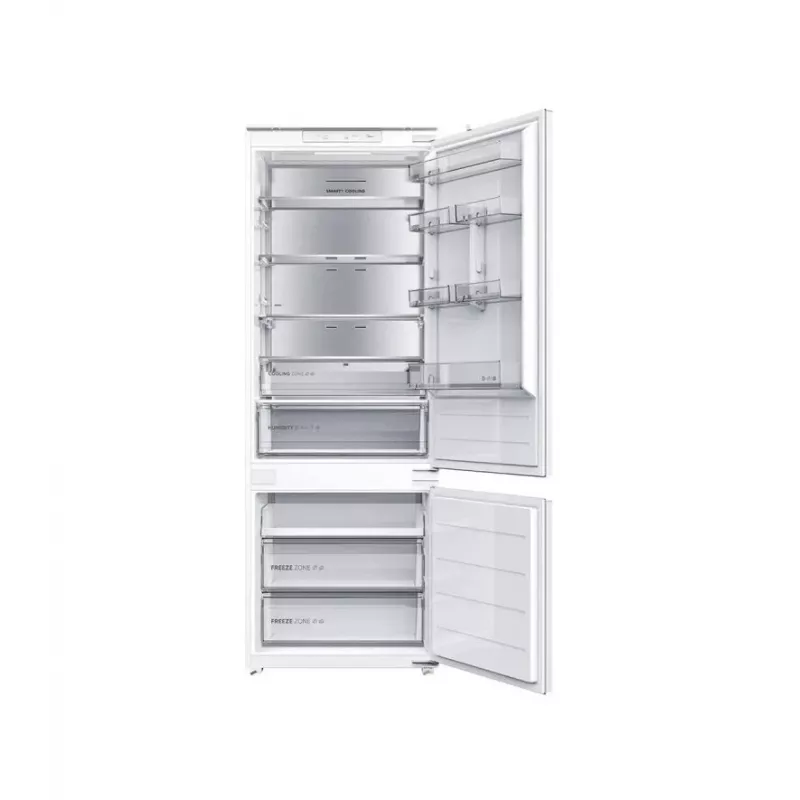 Midea MDRE554FGD01D Frigorífico combinado integrable, No Frost, 403 L, blanco, clase energética D