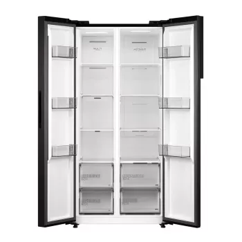 Midea MDRS619FIE45 Frigorífico side-by-side, 460 L, No Frost, Dark Inox, clase de eficiencia energética E