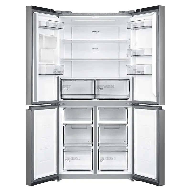 Midea Frigorífico side-by-side MDRM632FGD46W, No Frost, 470 L, acero inoxidable, clase energética D