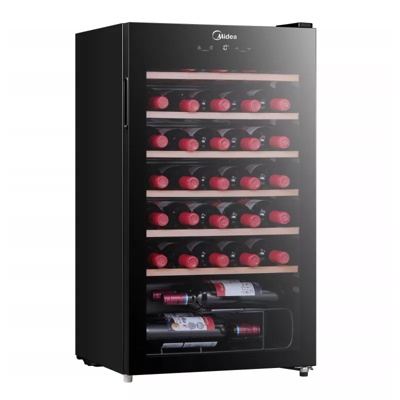 Midea Vinoteca MDRW150FGG22W de libre instalación 34 botellas negro