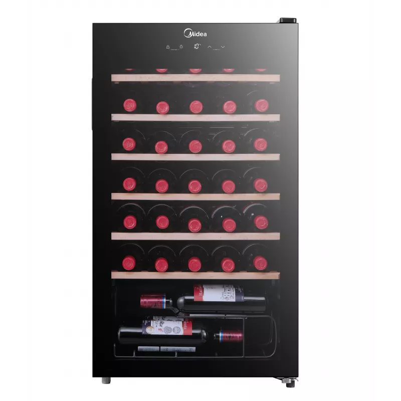 Midea Vinoteca MDRW150FGG22W de libre instalación 34 botellas negro