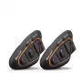 Midland BTX1 PRO S-TWIN Intercomunicador Bluetooth para moto Twin Pack con 800 m de alcance, batería de 23 h, IPX6, reducción de ruido DNK, radio FM, emparejamiento universal
