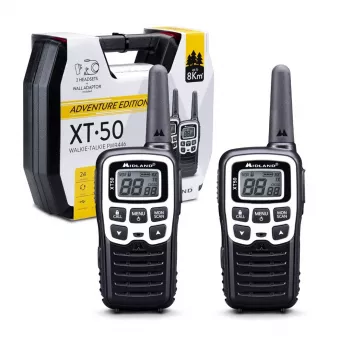 Walkie-talkie Midland XT50 Adventure 24 canales 446.00625 - 446.09375 MHz negro, gris