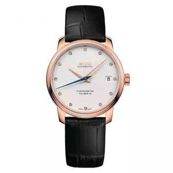 MIDO Baroncelli III Chronometer Automatic Watch M027208360360 34mm oro rosa PVD