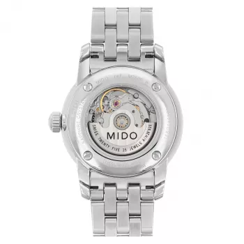 Reloj automático de mujer MIDO M76004261 29mm acero inoxidable esfera plateada