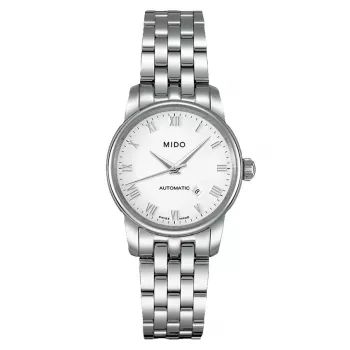 Reloj automático de mujer MIDO M76004261 29mm acero inoxidable esfera plateada