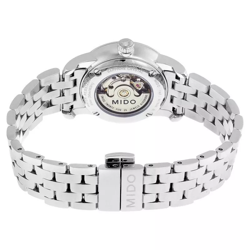 MIDO Reloj automático de mujer M76004761 29mm Acero inoxidable Esfera plateada