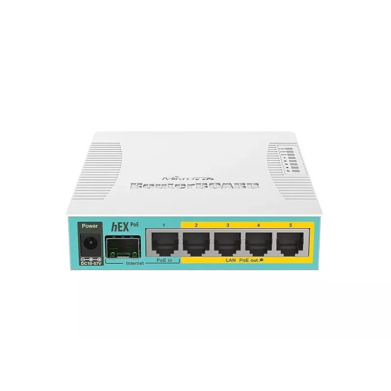 Router Gigabit Ethernet MikroTik hEX PoE blanco