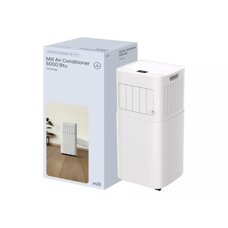 Mill MPAC5000 Aire acondicionado 5000 BTU, para habitaciones de hasta 12 m², blanco
