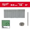 Clavos Milwaukee 16 Gauge 63 mm 0° Brad Nails para M18 FN16GS (pack de 2500)