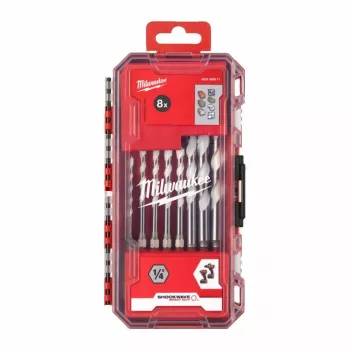 Juego de brocas universal Milwaukee 8 piezas Multi-Material TCT 1/4