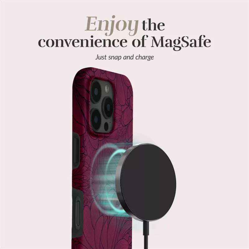 Funda MIO Berry Blooms Magsafe compatible con iPhone 16