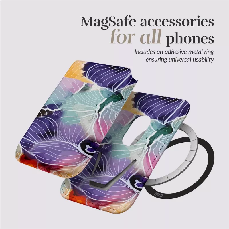 MIO Flowers Funda Magsafe con soporte para tarjetas