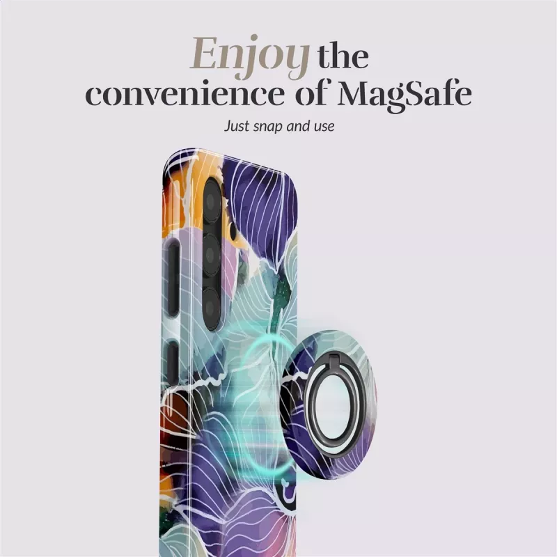 MIO Flowers Funda Magsafe con soporte de anillo