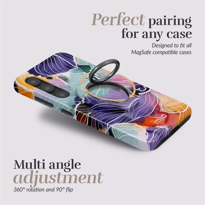 MIO Flowers Funda Magsafe con soporte de anillo