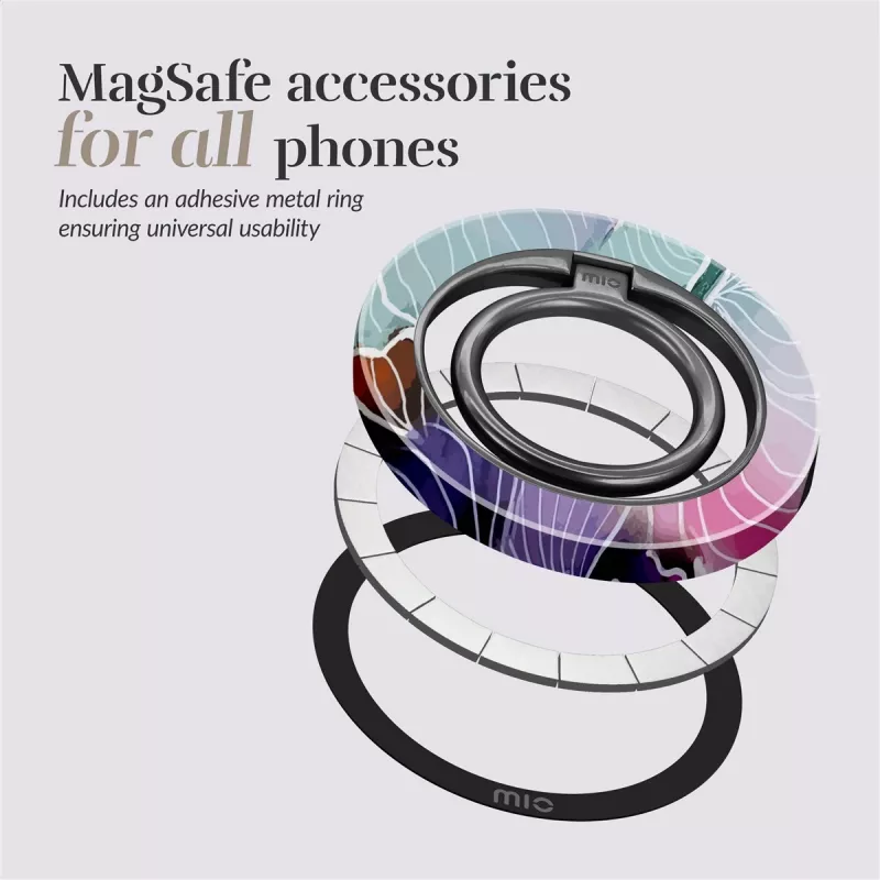 MIO Flowers Funda Magsafe con soporte de anillo
