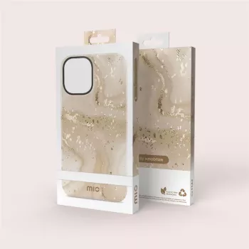 MIO Gold Marble Funda compatible con MagSafe para iPhone 13/14/15