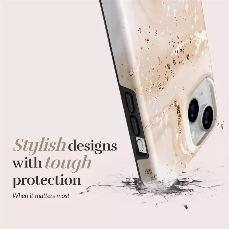 MIO Gold Marble funda compatible con MagSafe para iPhone 16 Plus