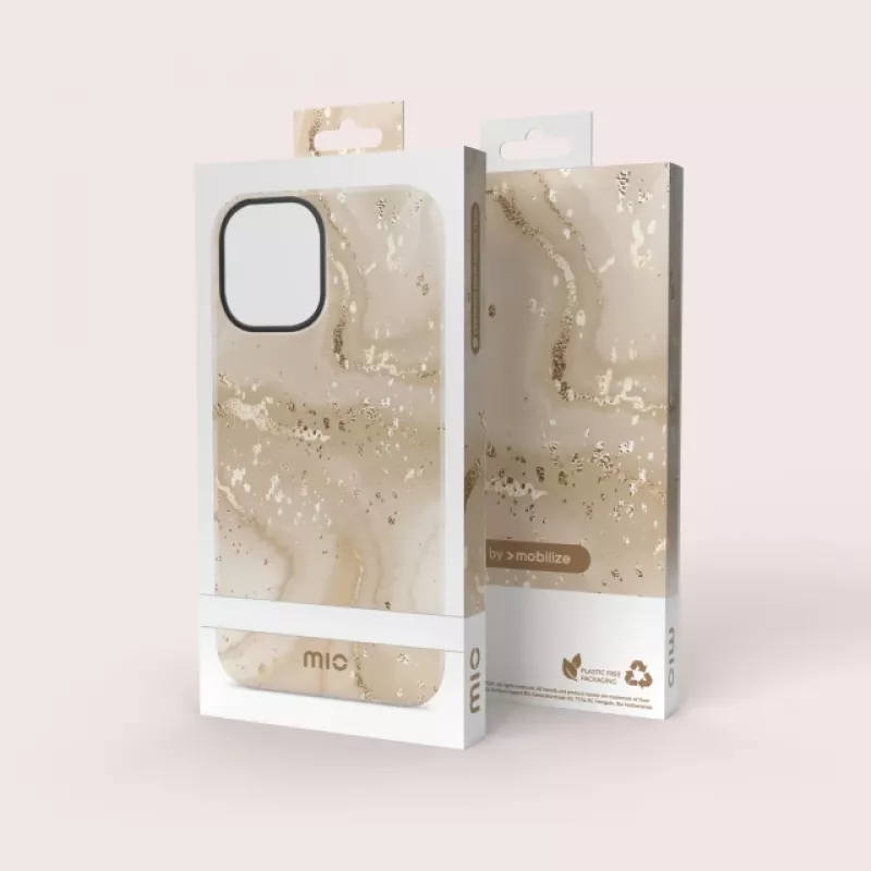 MIO Gold Marble funda compatible con MagSafe para Samsung S24 FE 5G