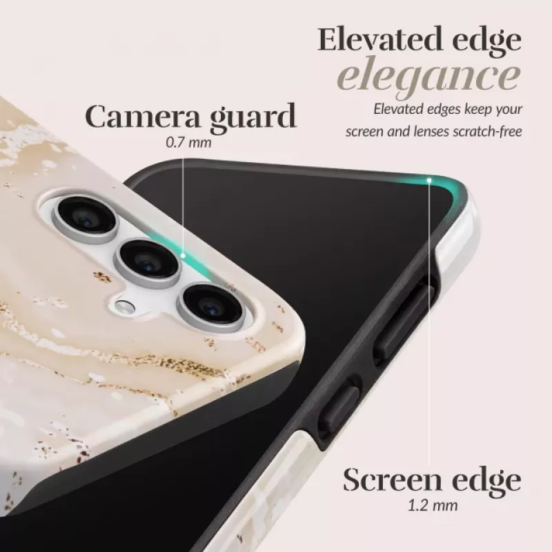 MIO Gold Marble funda compatible con MagSafe para Samsung S24 FE 5G