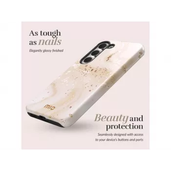 Funda MIO Gold Marble compatible con Magsafe para Samsung S25 Plus 5G