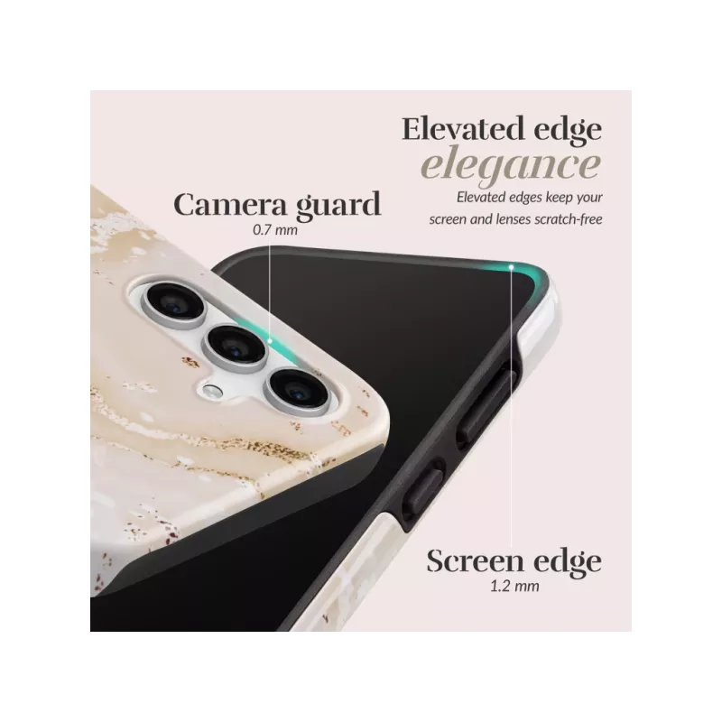 MIO Gold Marble Funda Magsafe Compatible para Samsung S25 Ultra 5G